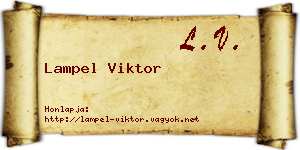 Lampel Viktor névjegykártya